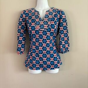 Boden Blue and Pink top